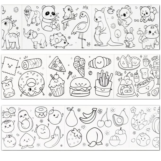 Rollo de papel para colorear adhesivo 3mt.