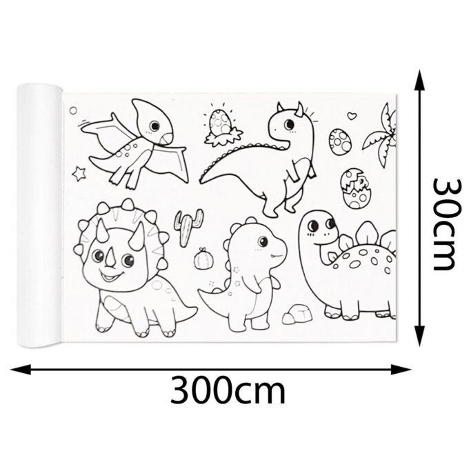 Rollo de papel para colorear adhesivo 3mt.